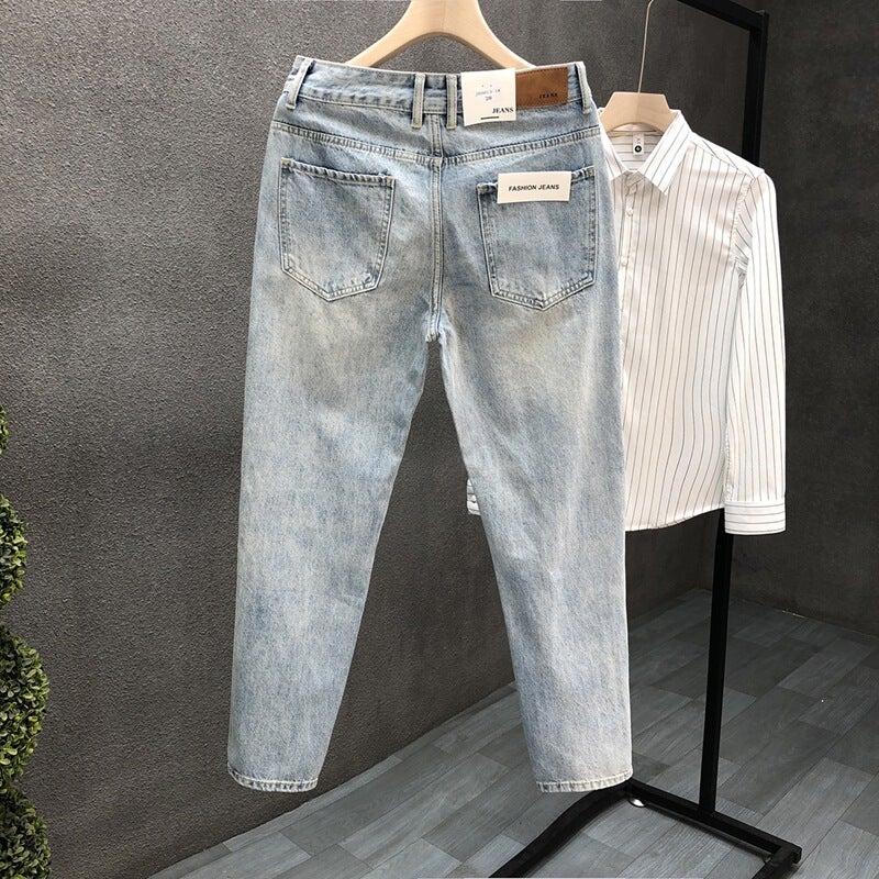 Unisex Casual Daily Denim Jeans - Image 1