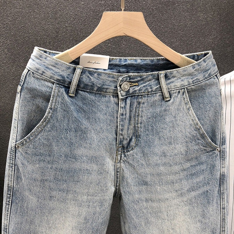 Unisex Casual Daily Denim Jeans - Image 4