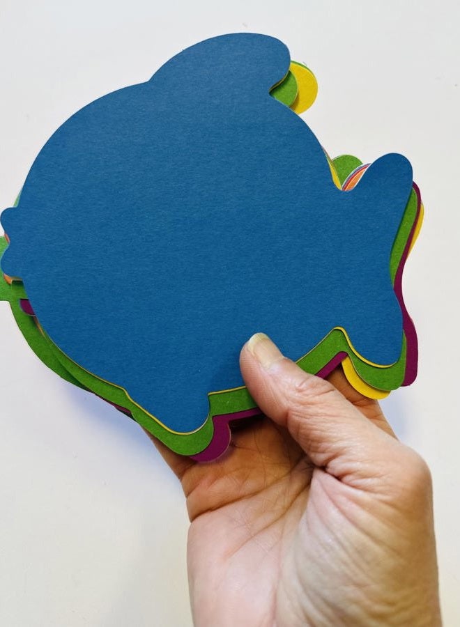 SHAPES ETC. 5.5” Fish Assorted Color Creative Cut-Outs, 31 Cut-Outs in a Pack for Spring, Summer, Learning Games Classroom Kids' School Craft Projects - Image 3