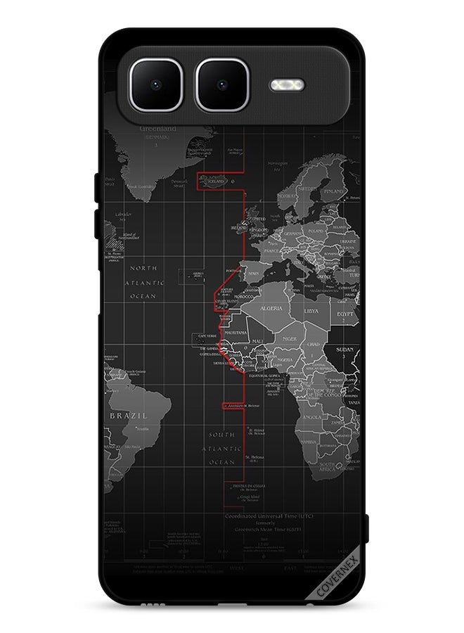 Covernex Infinix Smart 10 Plus Protective Case Cover World Map