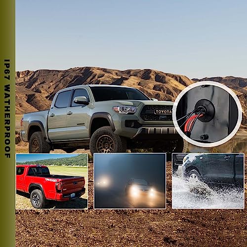 YUFANYA New Upgraded LED Tail Lights for 2016-2021 Toyota Tacoma,Smoked Black Full LED Taillights Assembly with Brake/Turn Signal/Reverse Lamp/Running Lights,3rd Gen Tacoma Accessories,Driver & Passenger Side - Image 5