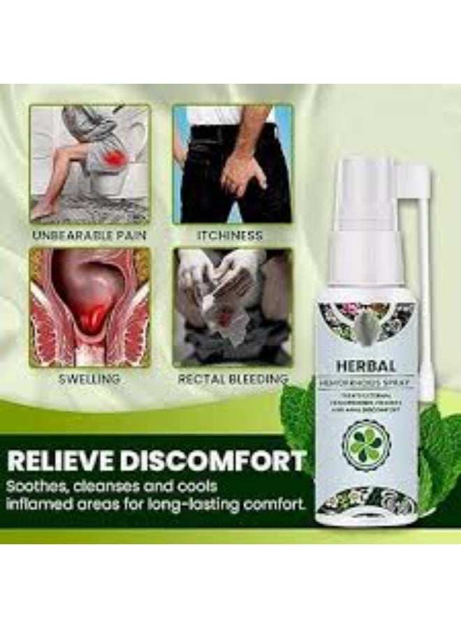 EELHOE 2 Natural Herbal Hemorrhoids Spray - External and Internal Hemorrhoids Treatment with 100% Natural Herbal Extracts Formula Pain Relief - Image 3