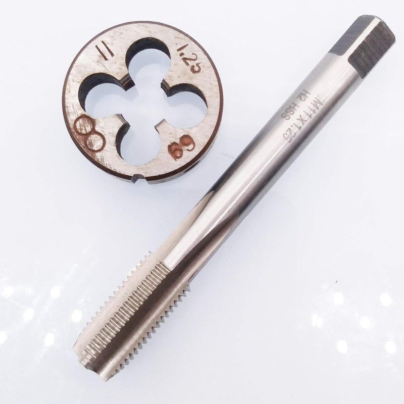 Yodaoke مفتاح HSS M11 x 1.25mm و قالب M11 x 1.25mm خيط متري يدوي يمين - Image 4
