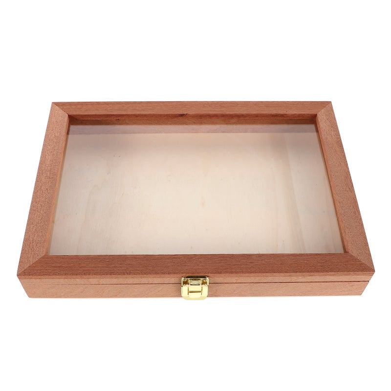 Rectangular Storage Box For And Butterfly Specimens Transparent Display Case Wood Shadow Box With Clear Window For Home Decor - Image 4