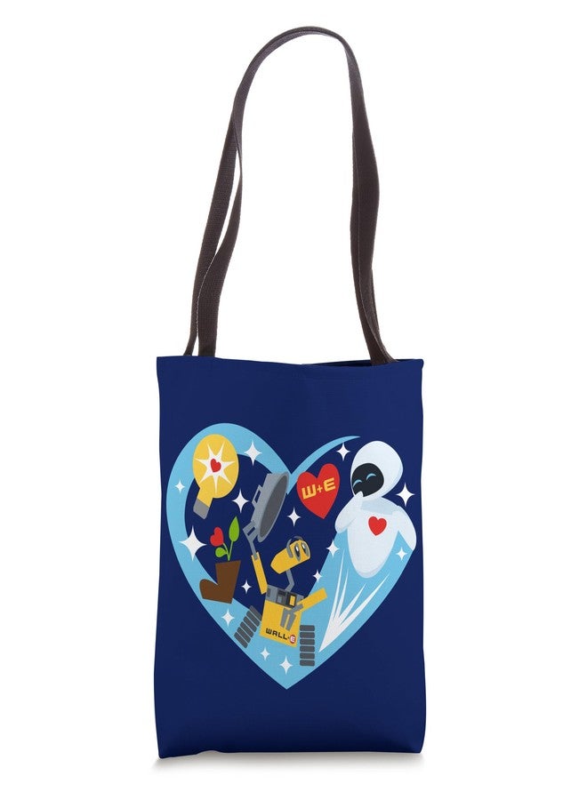 Pixar Disney and Pixar’s Wall-E and EVE Heart Valentine’s Day Tote Bag - Image 1