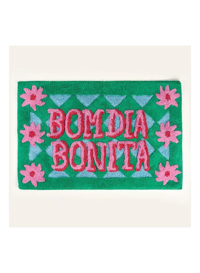 Punjab Green Bathroom Mat 60x90 cm.