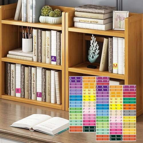 Magictodoor 540PCS Alphabet Book Spine Labels for Library | Teacher Supplies Stickers for Classroom | Letter Stickers 10 Sheet Pack - Image 4
