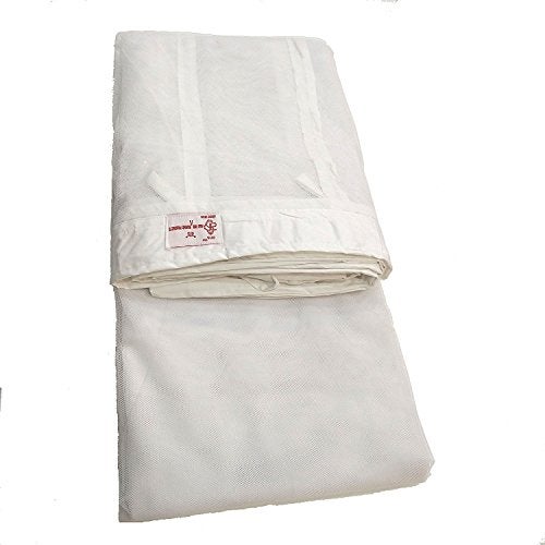 ANS Superfine Hanging Mosquito Net for Bed 6.5 x 8 ft – White Super Soft & Durable Large Size Bed Net for Floor & Bed Protection, Breathable & Washable Mosquito Net - Image 3