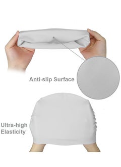 Dolphin Silicone Swimming Cap Waterproof For Kids & Adults - Silver  - Image 2