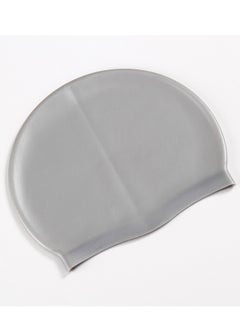 Dolphin Silicone Swimming Cap Waterproof For Kids & Adults - Silver  - Image 4
