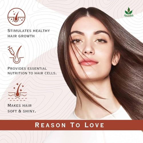 Havintha Natural Hair Shampoo With Herbal Amla Reetha Shikakai Powder For Men & Women, Totally Organic | Paraben And Sulphate Free Shampoo - 227gm (Pack of 1) - Image 2