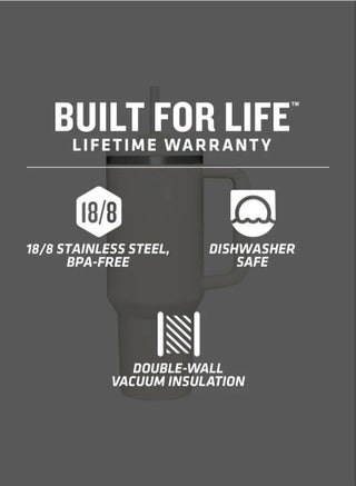 Quencher H2.0 FlowState Stainless Steel Vacuum Insulated Tumbler with Lid and Straw for Water, Iced Tea or Coffee, Smoothie and More, 40 oz - view 4