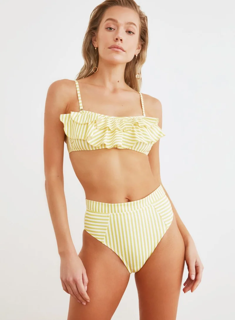 trendyol High Leg Bikini Bottom