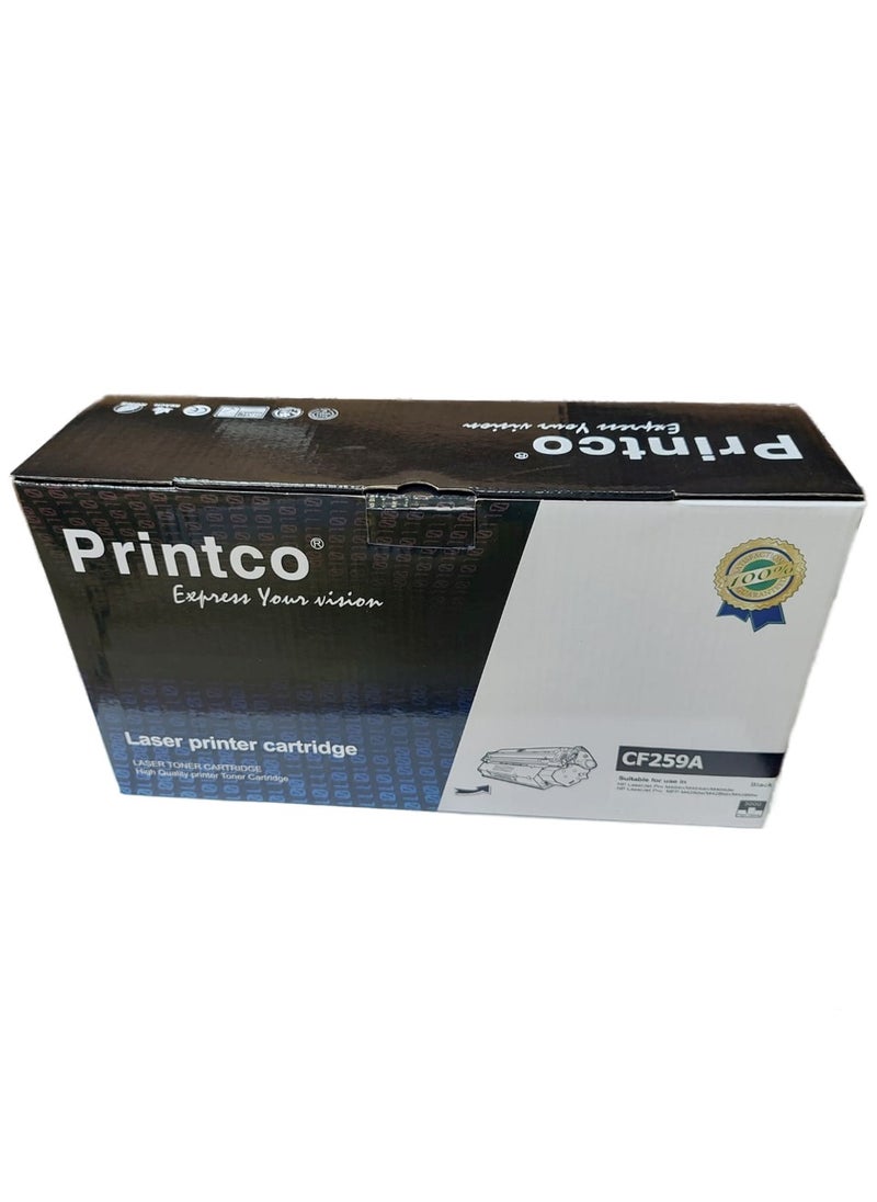 Printco - PRINTCO Replacement for HP CF259A 59A Toner for HP Laserjet Pro MFP M428dw, Laserjet Pro MFP M428fdn, Laserjet Pro MFP M428fdw, Laserjet Pro M404dn, Laserjet Pro M404dw [With Chip] - Image 1