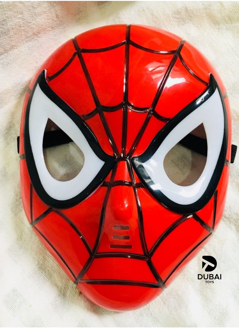 LED Light-Up Spider Hero Mask for Kids – Glowing Superhero Costume Accessory with Blue Illuminating Eyes  - Image 1