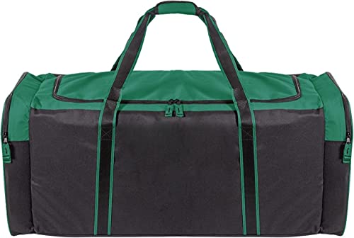 Jetstream Heavy Duty Multi Pocket Large Sports Gym Equipment 3-Pocket Travel Duffel Bag (Green, 42-Inch) - Image 4