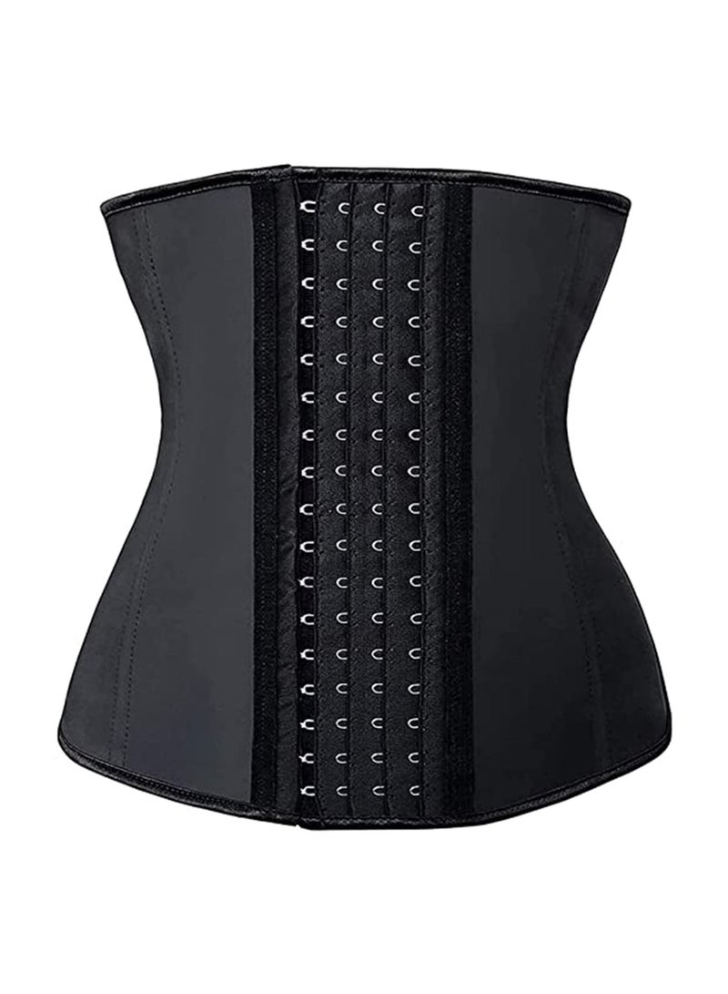 SYOSI Waist Trainer Body Shaper Underbust Waist Corsets for Women Latex 9 Steel Bones Breathable Plus Size Tight Fit for Waist Training Help with Posture L - Image 1