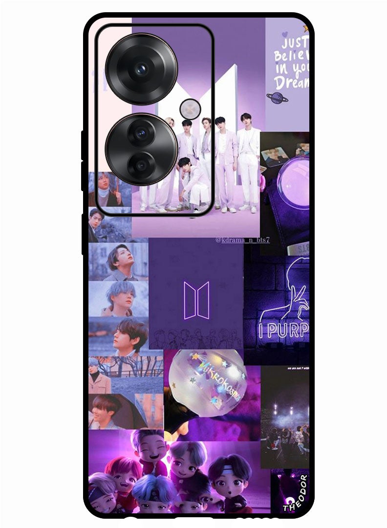 Theodor Protective Case Anti Scratch Shock Proof Bumper Cover For Oppo Reno 11F BTS collage - Image 1