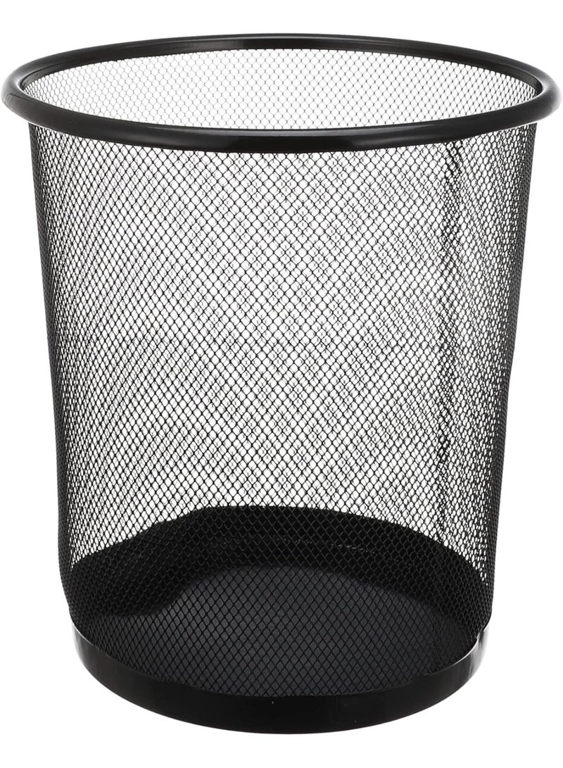 مجموعة من سلتين تخزين معدنيتين باللون الأسود - صناديق تنظيم سلكية شديدة التحمل للمنزل والمطبخ والحمام والمكتب والأرفف والمخزن والخزانة - متينة ومتعددة الأغراض - Image 2