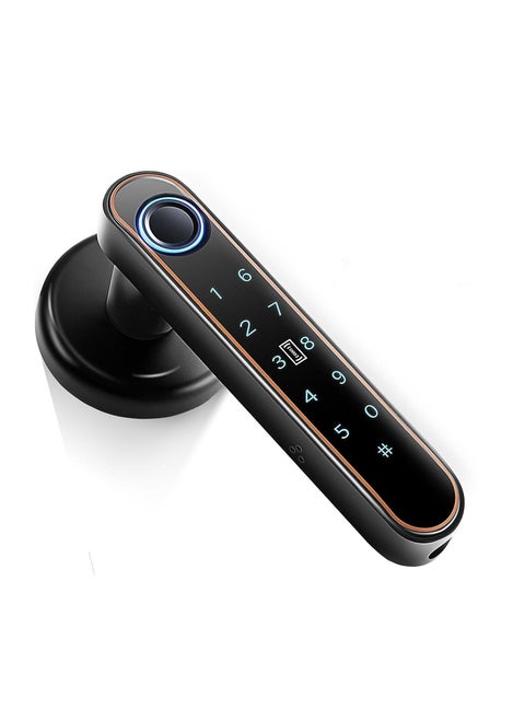 Smart Fingerprint Door Knob(voice navigation), Fingerprint Door Lock With 4 Ways to Unlock(Fingerprint/Code/Key/IC Card), Keyless Door Lock, Keypad Door Lock, Smart Door Handle