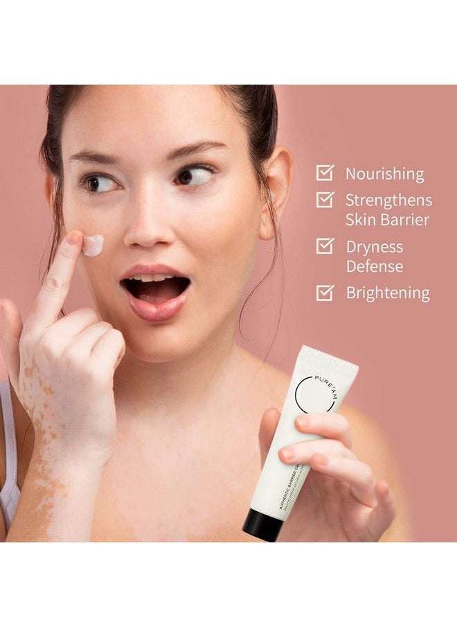 PURE'AM Pure’Am Authentic Barrier Repair Cream Moisturizer Face Cream For Dry Skin Hydrating Face Moisturizer With Vegan Ceramide Day And Night Cream For Women Vegan Barrier Cream 1 Fl Oz 30 Ml  - Image 5