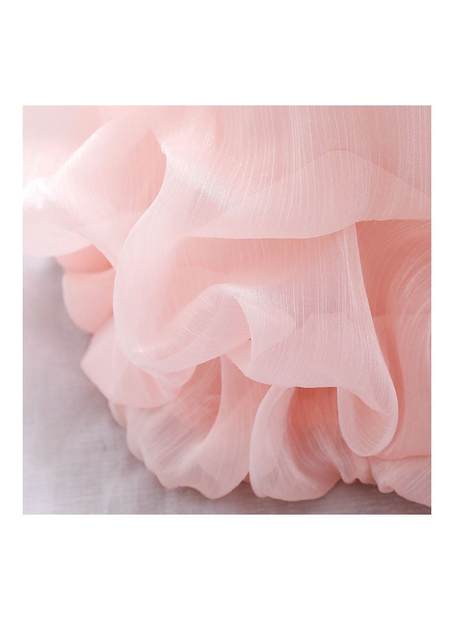 NIBEMINENT Sequins Embroidered Lace Shoulder Off Princess Dress For Wedding Bridesmaid Party 100cm - Image 2