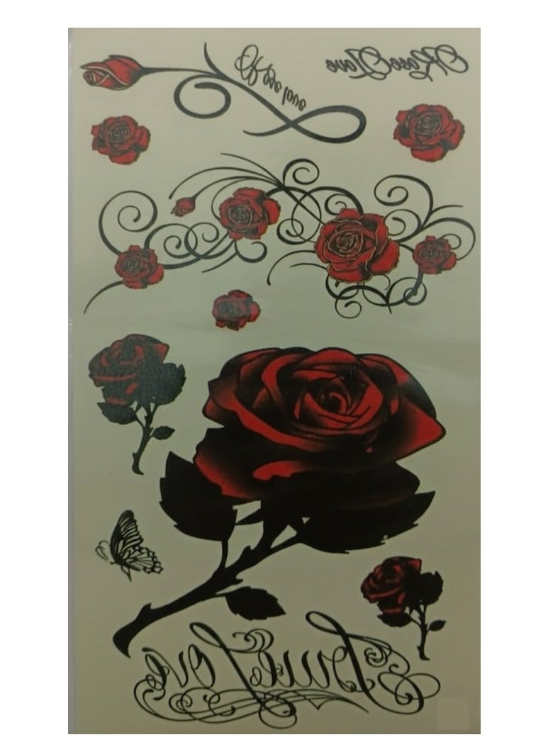 Temporary tattoo with an eye-catching roses design - Image 2