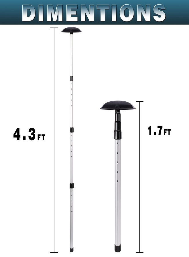 CHAMPKEY Professional Golf Travel Bag Support Rod - Sturdy Aluminum Alloy Golf Support System - Rubber Top Cover Golf Support Stick (Black) - Image 5