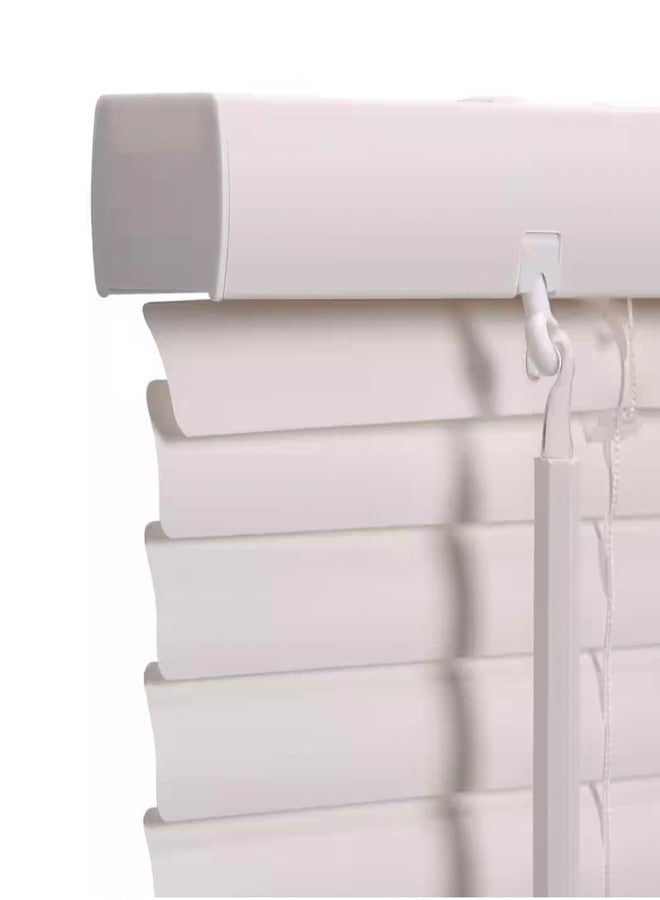 Ceybo Cordless Mini Blinds White Light Filtering 1" Slats Window Shades 34 x 64 Easy Install Indoor Privacy Washable Wand Control for Bedroom Kitchen Living Room - Image 2