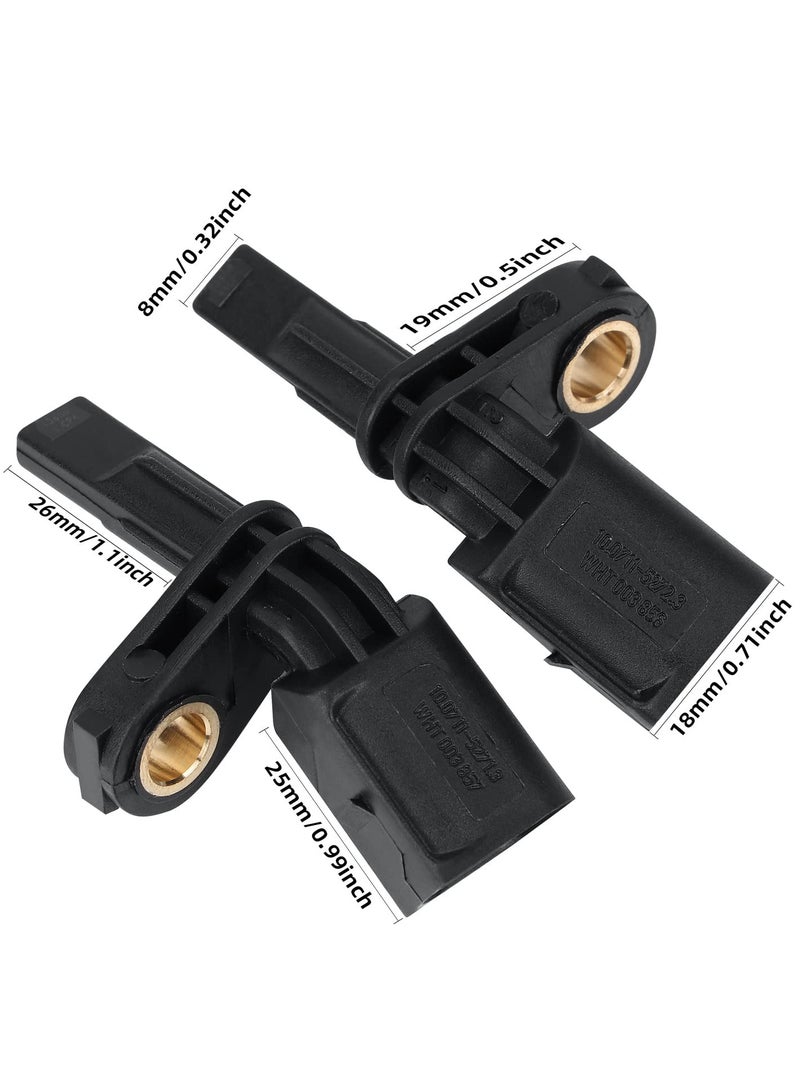 Excefore ABS Wheel Speed Sensor, Front Left and Right 2pcs/set, OE WHT003856 WHT003857 Compatible with Audi(A3 TT),Porsche(Carrera GT),SEAT(Leon),Volkswagen Wheel Speed Sensor - Image 5