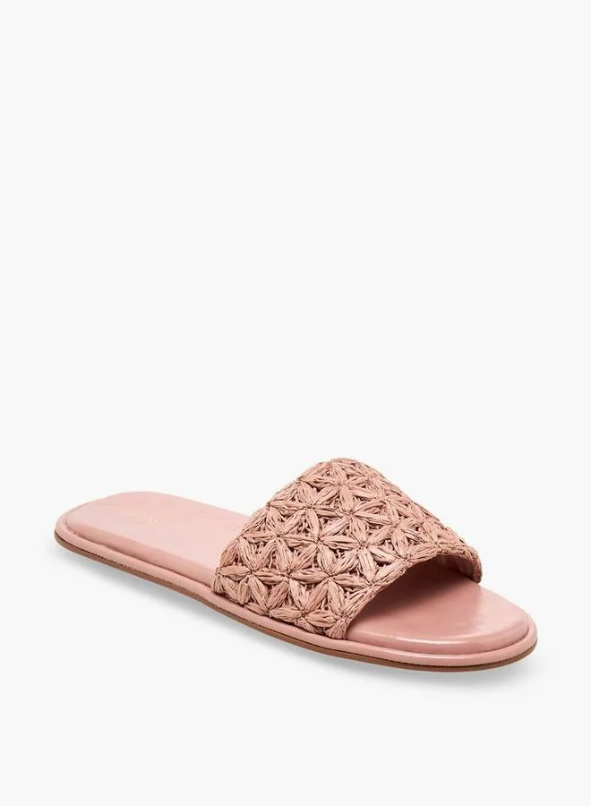 Celeste Women Weave Textured Slide Sandals