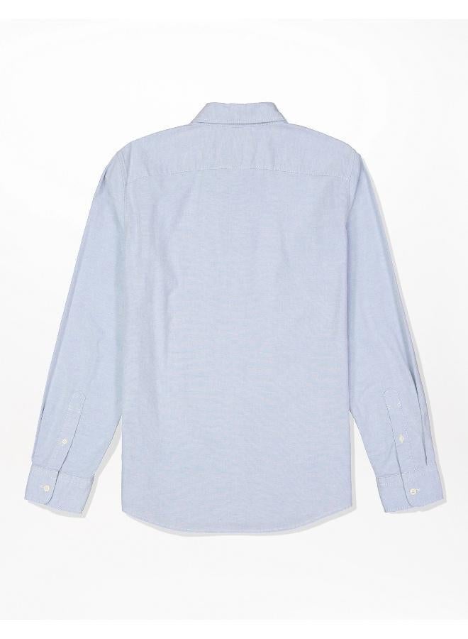 امريكان ايجل قميص أكسفورد بأزرار بقصة ضيقة ومرنة - Image 2