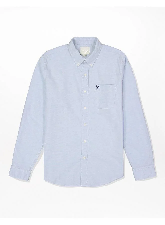 American Eagle AE Slim Fit Flex Oxford Button-Up Shirt