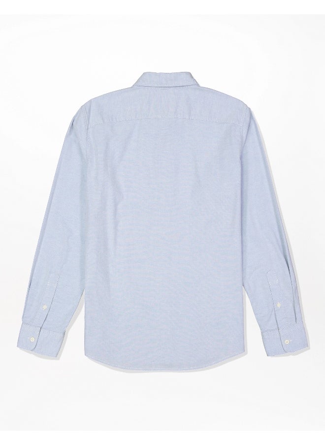 American Eagle AE Slim Fit Flex Oxford Button-Up Shirt  - Image 2