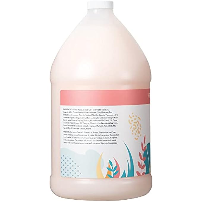 ginger lily farms BOTANICALS MOISTURIZING SHAMPOO FOR ALL HAIR TYPES, CHAMPAGNE MIMOSA, 100% VEGAN & CRUELTY-FREE, CITRUS BLEND SCENT, 1 GALLON (128 FL OZ) REFILL - Image 3