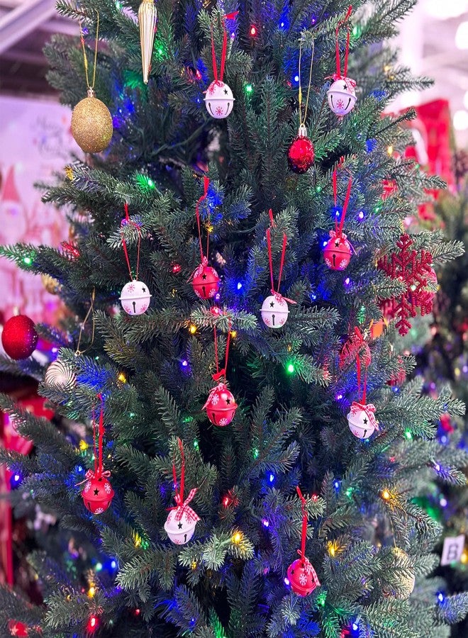 MACLARONX Christmas Jingle Bells Metal Decorative Bells with Ribbons 1.6" Xmas Tree Ornaments for Wreath Crafts Holiday Home Decorations, Bulk(12 Pcs) - Image 5