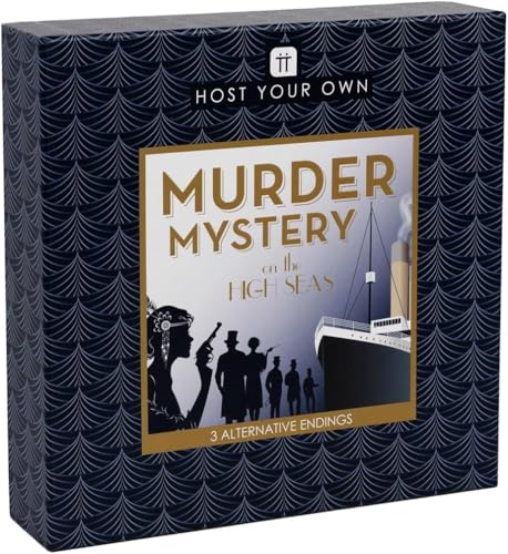 Talking Tables Reusable Murder Mystery Game Death on The Boat Interactive Family Dinner Party Games Night Halloween Christmas Solve The Crime Case Detective Clues Age 16 512 Players - Image 1