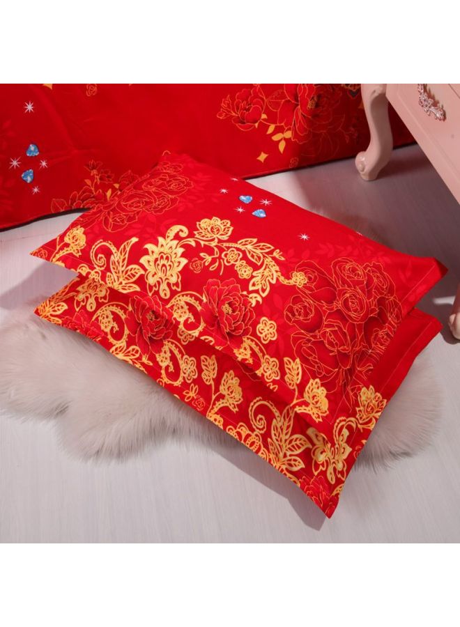 Special Offer 100 Skin-friendly Pillowcase A Pair Of Net Red Lovers Adult 48-Color:The Fragrance Of Plum Is Intoxicating-Specifications:Special Offer: Buy One Get One Free  - Image 1