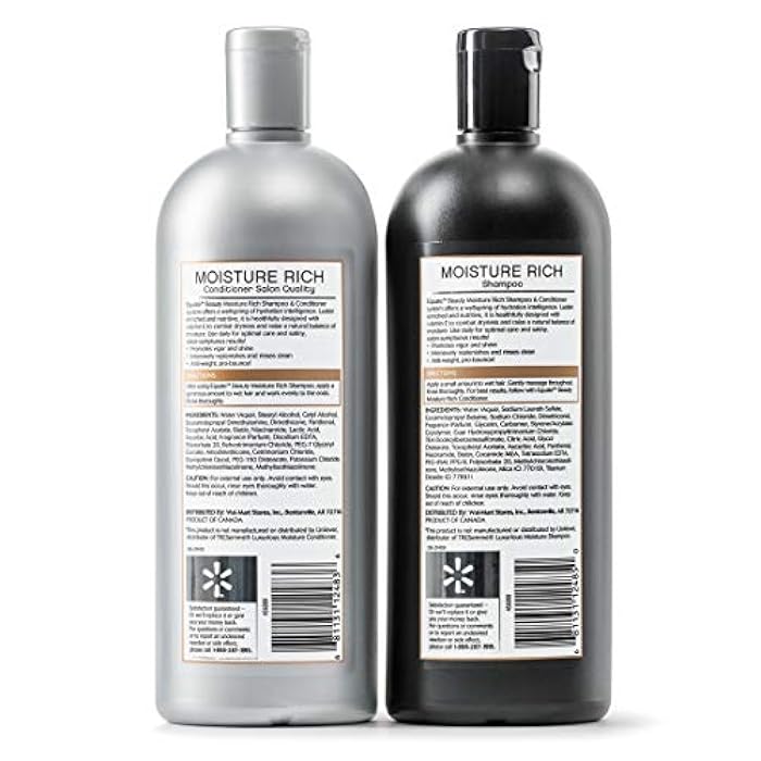 Equate Beauty Moisture Rich Shampoo & Conditioner, 28 fl oz, (Pack of 2) - Image 3