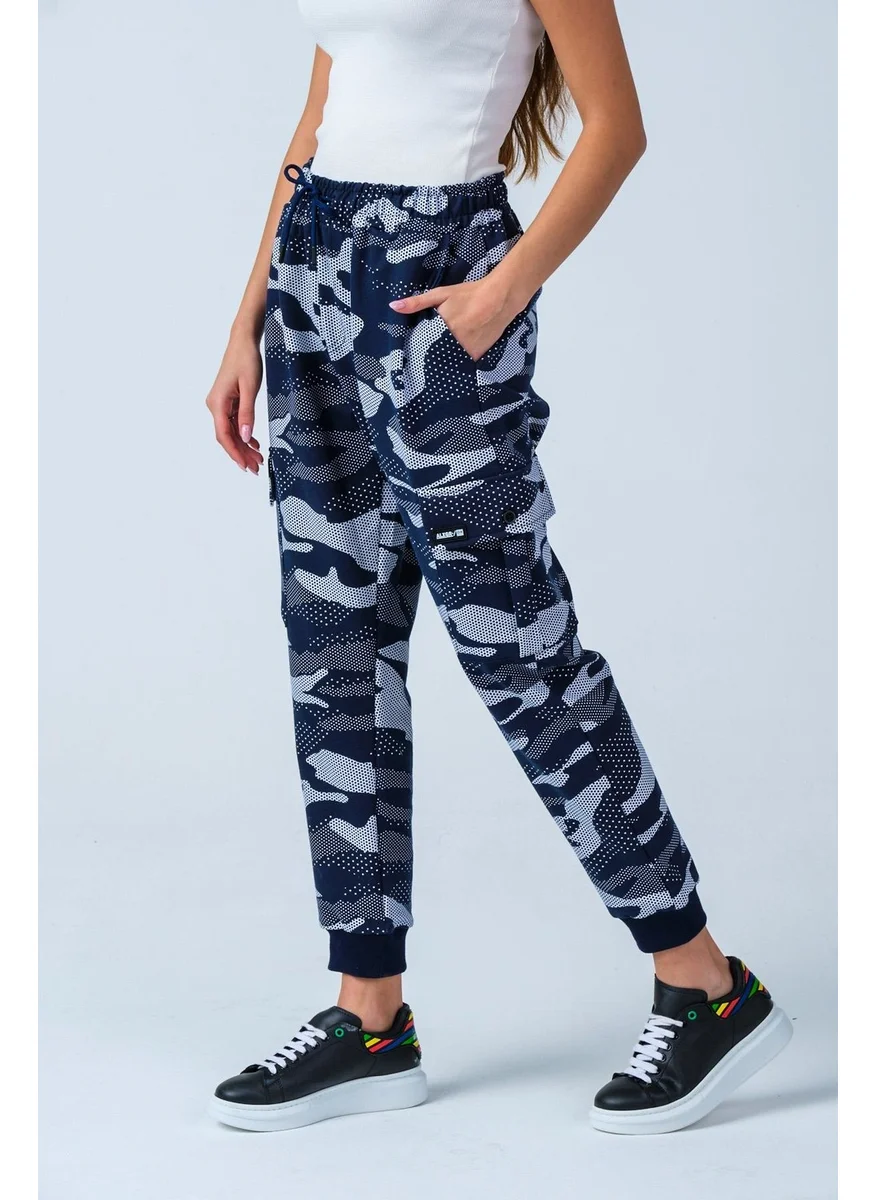 الكسندر جاردي Camouflage Patterned Pocketed Sweatpants (E21-72102)