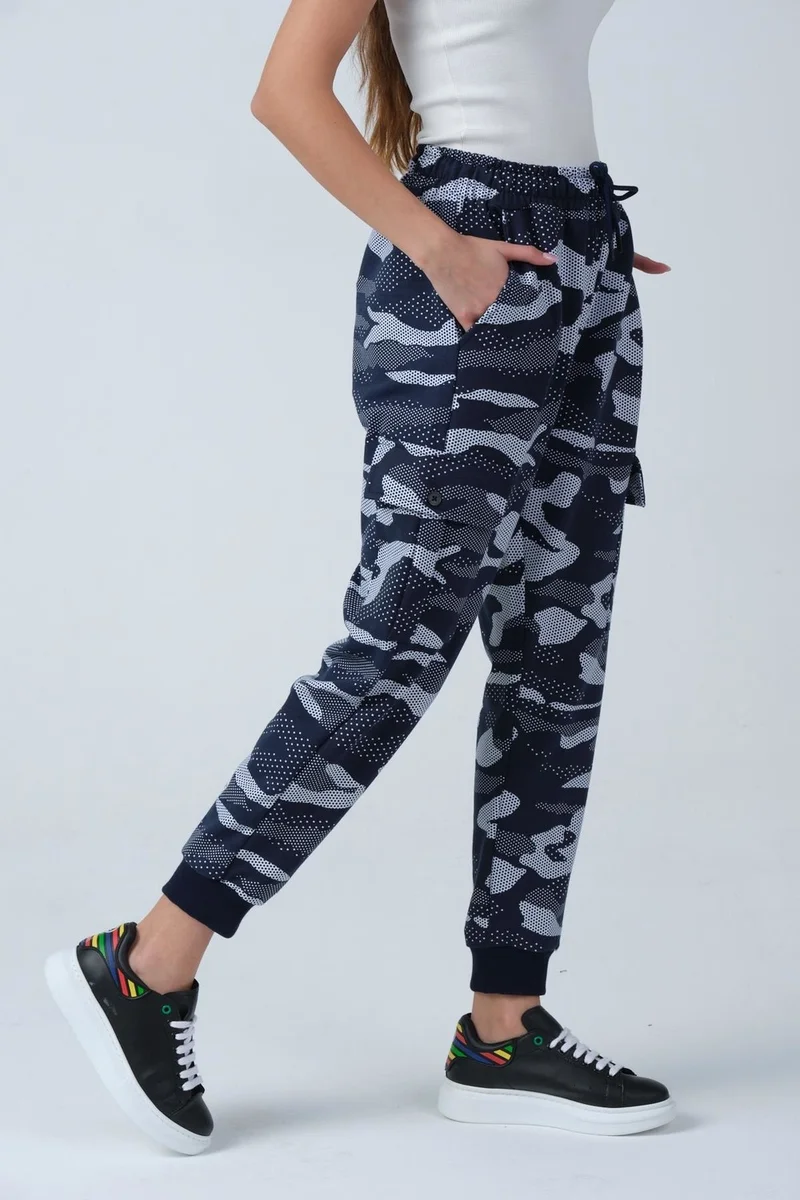 Alexander Gardi Camouflage Patterned Pocketed Sweatpants (E21-72102)