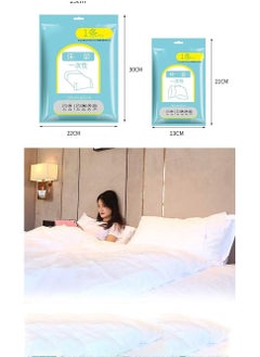 KASTWAVE Disposable Bed Sheets for Travel, Quilt Cover and Pillow Case Set, Portable Disposable Bedding Set for Hotel and Travel (Travel 3-Piece Double)  - Image 3
