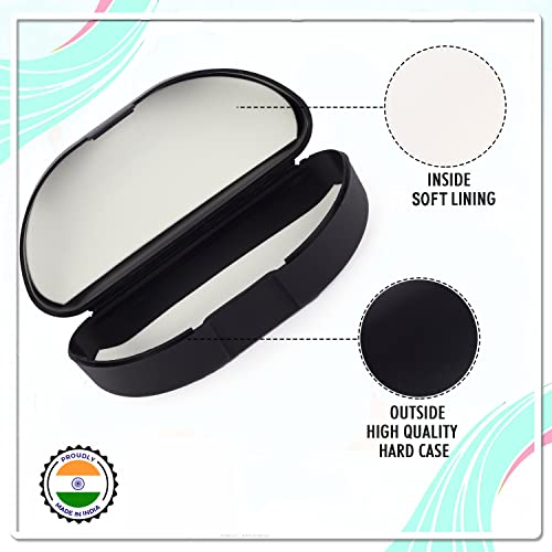VIVID Vision Unisex Adult Lightweight Eyewear specs Case Cover | Protect Eye Glasses | Plastic | Sunglasses | Cases | Ap-227 | Black - Image 4