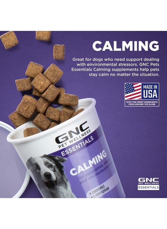 GNC - GNC for Pets Essentials Calming Soft Chew Dog Supplements, 60 Ct - 3 Pack | Chicken Flavor Dog Soft Chew Supplements for Calming and Relaxation | Adult Dog Calming Chews for Anxiety - Image 1