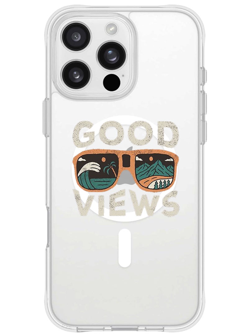 Theodor iPhone 16 Pro Max Magsafe Magnetic Case for iPhone Compatible with Wireless Charging, Shockproof Phone Bumper Cover - Good views - Image 1