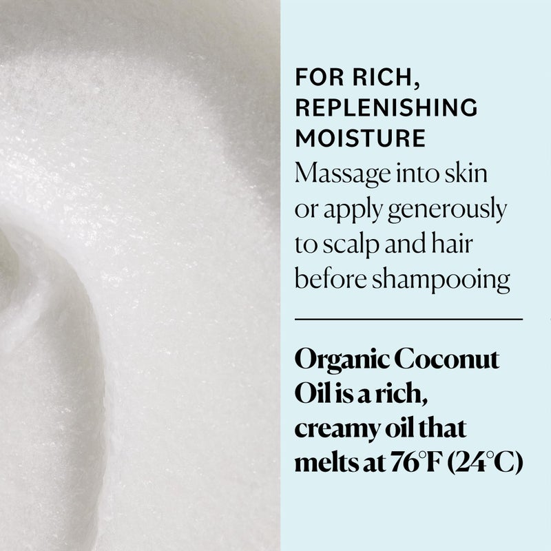 Sky Organics - Multipurpose Organic Coconut Oil for Skin & Hair, 16.9 fl oz - Extra Virgin Hair Oil & Body Moisturizer - Vitamins, Antioxidants & Fatty Acids - Vegan, Cruelty Free - Image 3