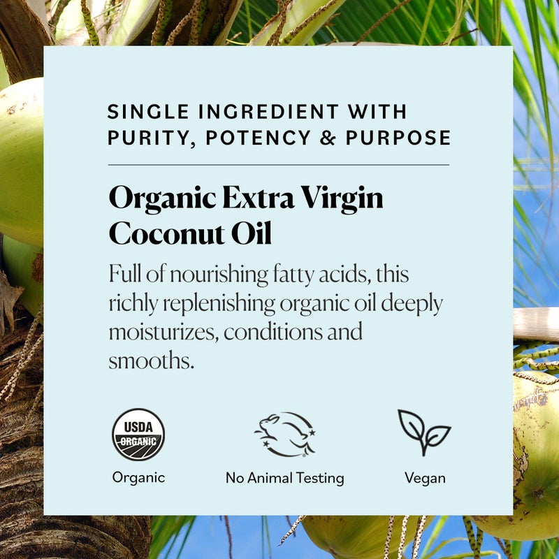 Sky Organics - Multipurpose Organic Coconut Oil for Skin & Hair, 16.9 fl oz - Extra Virgin Hair Oil & Body Moisturizer - Vitamins, Antioxidants & Fatty Acids - Vegan, Cruelty Free - Image 5