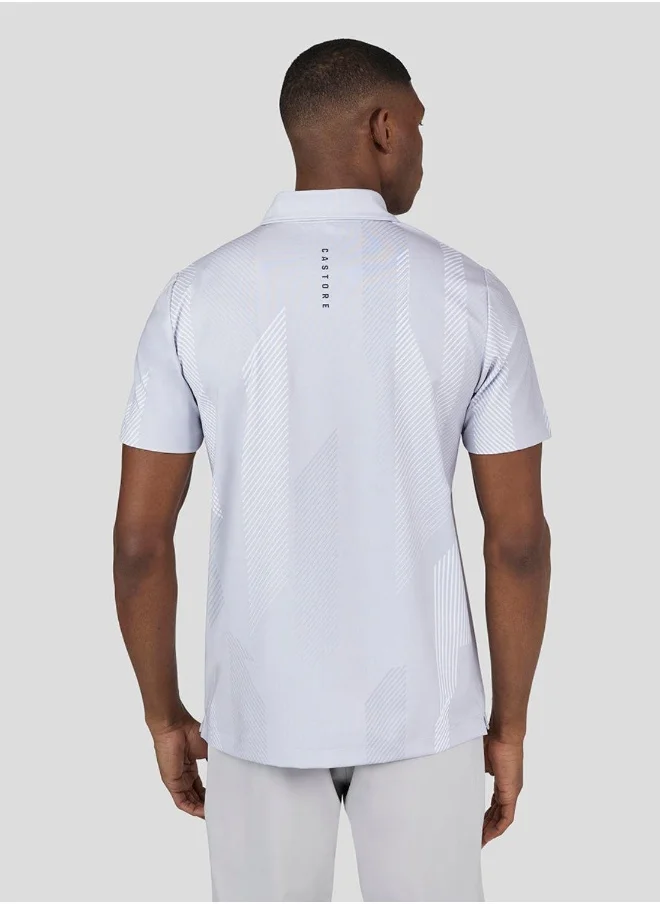 CASTORE Men'S Golf Printed Polo - Stone Grey