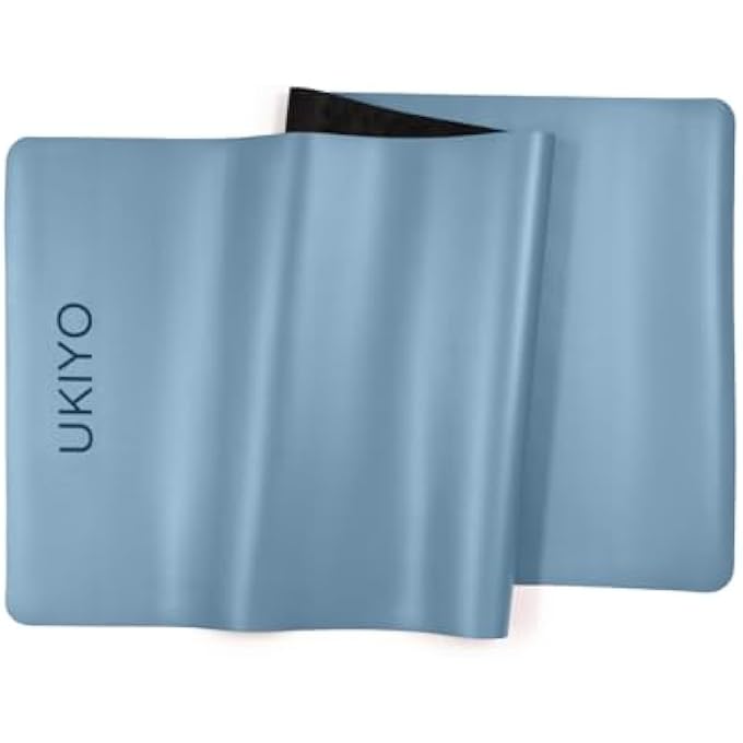 Ukiyo The Natural Rubber Yoga Mat, 5 Mm Thickness, Aqua - Image 2