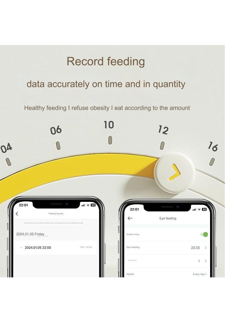 A.M 6L Automatic Pet Feeder For Cats And Dogs, Large Capacity Voice Intercom, Video Monitoring Function, Remote Smart Pet Feeder - Image 5
